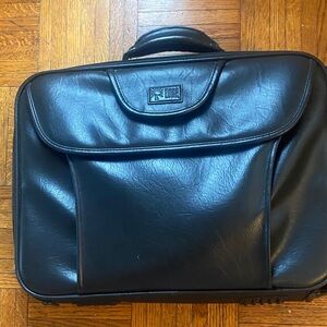 Vintage leather large computer bag